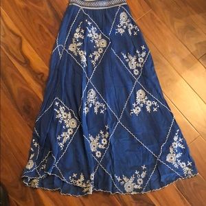 Anthropologie Maxi Skirt